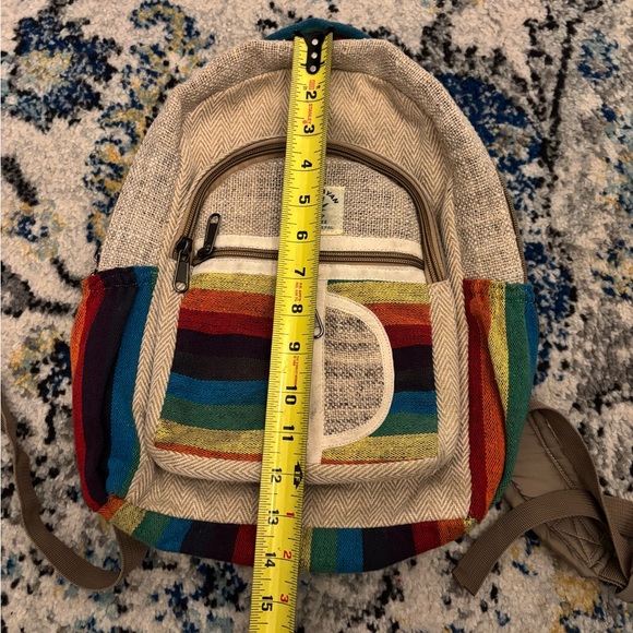 Himalayan Hemp Colorful Traveling Backpack - Picture 5 of 6